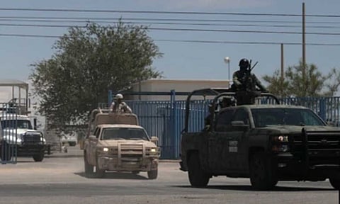 ரோந்து பணியில் ஈடுபட்டுள்ள பாதுகாப்பு படையினர்