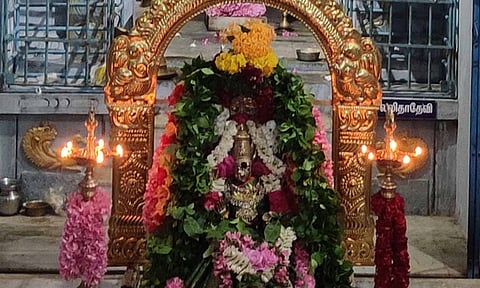 பகவதி அம்மன் கோவிலில் சுமங்கலி பூஜை