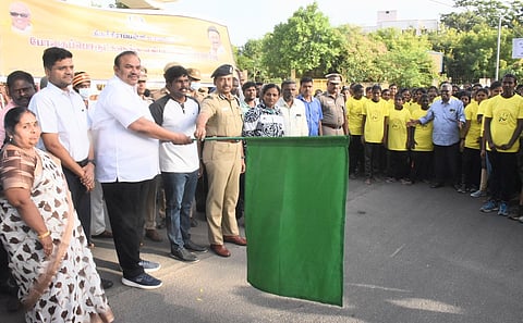 திருச்சியில் போதை பொருட்களுக்கு எதிரான விழிப்புணர்வு மாரத்தான்