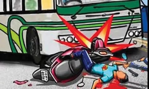 பைக் விபத்தில் கல்லூரி மாணவர் பலி