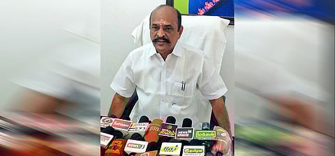 பேட்டியளித்த கடம்பூர் ராஜூ எம்.எல்.ஏ.