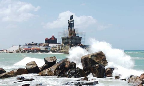 கன்னியாகுமரியில் இன்று 2-வது நாளாக கடல்நீர்மட்டம் திடீர் தாழ்வு