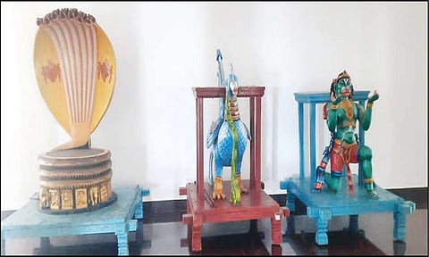 கன்னியாகுமரி திருப்பதி வெங்கடாசலபதி கோவிலுக்கு 3 புதிய பிரம்மோற்சவ வாகனங்கள் வந்தன