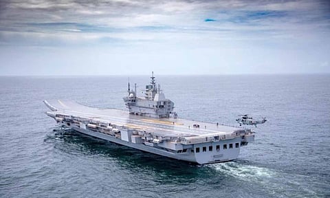 உள்நாட்டில் தயாரான ஐ.என்.எஸ் விக்ராந்த் போர்க்கப்பலை நாட்டிற்கு அர்ப்பணித்தார் பிரதமர் மோடி
