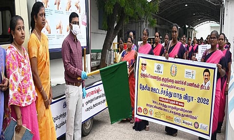 தேசிய ஊட்டச்சத்து மாதம் குறித்த விழிப்புணர்வு பேரணியை மாவட்ட கலெக்டர் ஷ்ரவன் குமார் கொடியசைத்து தொடங்கி வைத்தார்.