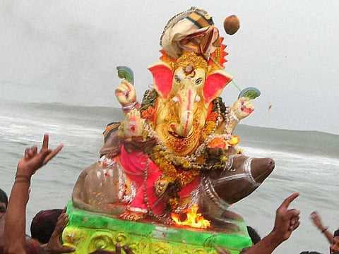 விநாயகர் சிலைகள் கரைப்பு