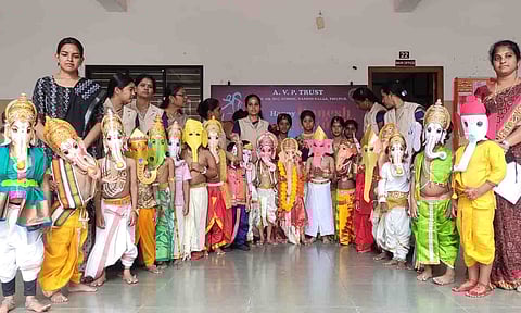 விநாயகர் சதுர்த்தி விழா நடைபெற்ற காட்சி.