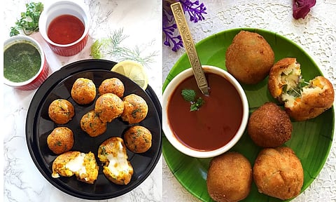 சூப்பரான ஸ்நாக்ஸ் சீஸ் பிரெட் போண்டா