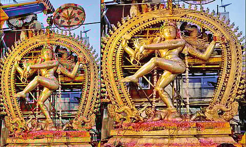 சுவாமிமலை அருகே 23 அடி உயர நடராஜர் சிலை வடிவமைப்பு