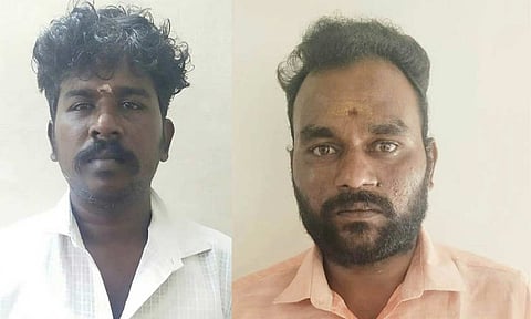 கைது செய்யப்பட்டவர்களை படத்தில் காணலாம்.