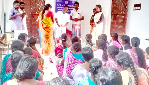 தையல் பயிற்சி முகாம் நடந்தது.