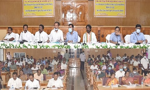 பள்ளிக்கட்டிடங்களை பராமரிக்க அனைத்து துறை சார்பிலும் நிதி - புத்தன் அணை குடிநீர் திட்டப் பணிகள் 90 சதவீதம் நிறைவடைந்துள்ளன - கலெக்டர் அரவிந்த் தகவல்