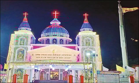 கருமத்தம்பட்டியில் ஜெபமாலை மாதா ஆலய தேர்த்திருவிழா நாளை நடக்கிறது