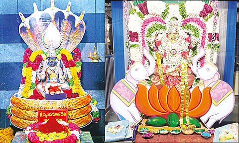 நவராத்திரி: சிவன், அம்மன் கோவில்களில் உற்சவர்களுக்கு சிறப்பு அலங்காரம்