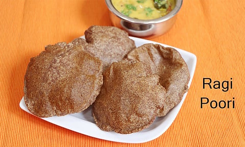சத்து நிறைந்த கேழ்வரகு பூரி