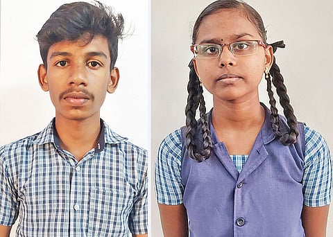 மாணவர் சன்எபி, மாணவி தர்ஷினி