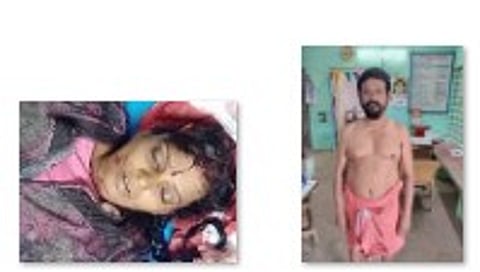 கொலை செய்யப்பட்ட பாக்கியலட்சுமி மற்றும் கொலை செய்த கணவர் சங்கரையும் படத்தில் காணலாம்.