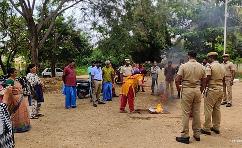 தீ தடுப்பு செயல் விளக்க பயிற்சி