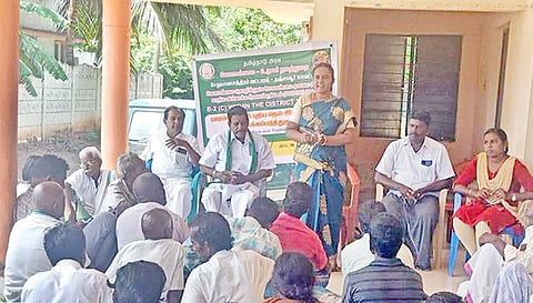 விவசாயிகளுக்கு தொழில்நுட்ப பயிற்சி அளிக்கப்பட்டது.