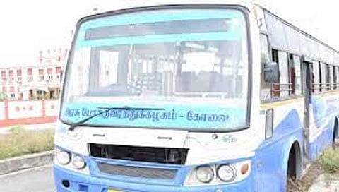 நஷ்டஈடு வழங்காததால் அரசு பஸ் ஜப்தி