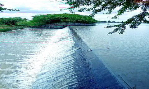 ஓட்டப்பிடாரம் அருகே முரம்மன்குளம் நிரம்பியது