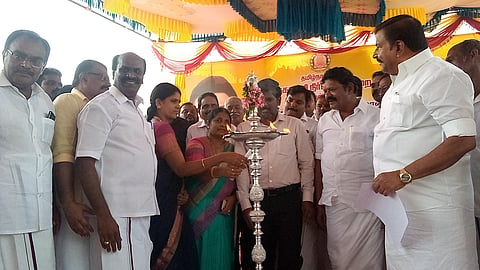 புதிய அலுவலகம் கட்ட அடிக்கல் நாட்டு விழா