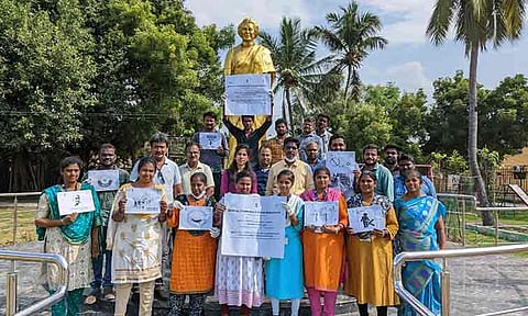 தூய்மை பிரச்சாரத்தின் போது எடுத்த படம்.