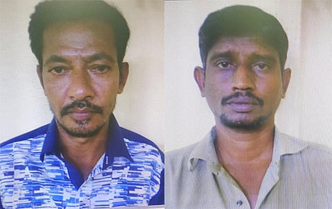 லாட்டரி சீட்டுகள் விற்பனை செய்த 2 வாலிபர்கள் கைது