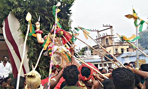 தென்கரை கோவிலில் சூரசம்ஹார விழா