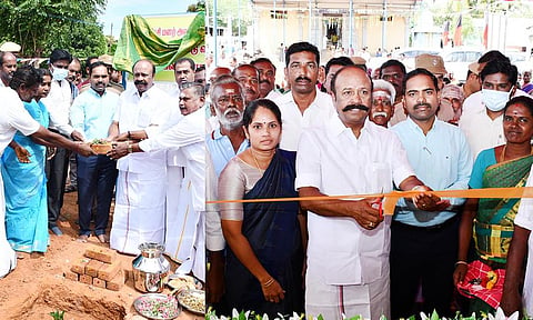 புதிய நூலக கட்டிடத்தை அமைச்சர் கே.ஆர்.பெரியகருப்பன் திறந்து வைத்தார்.