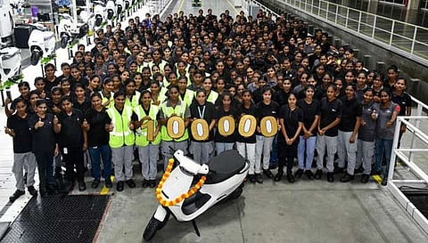 உற்பத்தியில் புது மைல்கல் எட்டிய ஒலா எலெக்ட்ரிக்