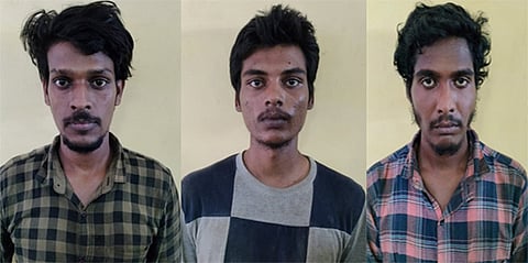 கட்டுமான எந்திரங்கள் திருடிய 3 வாலிபர்கள் கைது