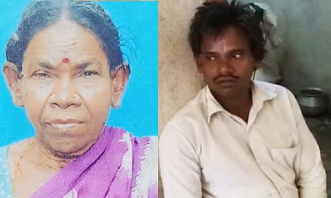 செலவுக்கு பணம் தராததால் ஆத்திரம்- தாயை கொன்று கிணற்றில் வீசிய பாசக்கார மகன் கைது