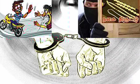 தொடர் திருட்டில் ஈடுபட்ட 5 பேர் கைது