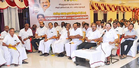 கலந்துரையாடல் கூட்டத்தில் அமைச்சர் சாத்தூர் ராமச்சந்திரன் பேசினார்.