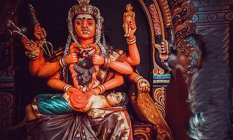 கோப்பணம்பாளையம் பரமேஸ்வரர் கோவிலில் பேச்சியம்மன் கண் திறப்பு நிகழ்ச்சி