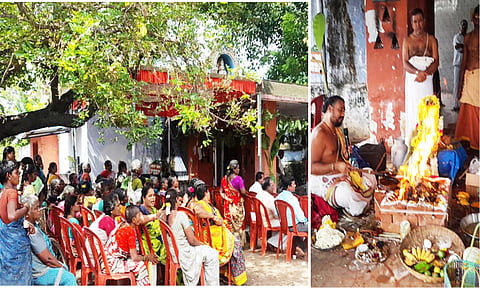 அத்திமலைப்பட்டு செல்லியம்மன் கோவிலில் பாலாலய பூஜை