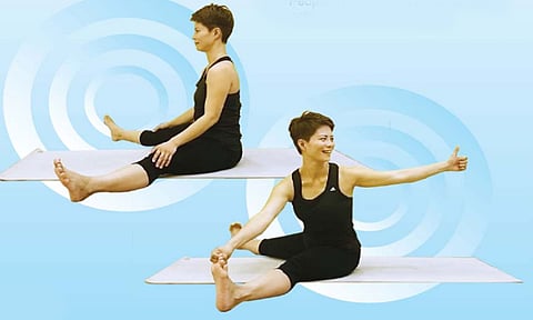 மாதவிடாய் பிரச்சனையை சீர்படுத்தும் கட்டியத் மக்மேரு வக்ராசனம்