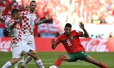 போராடி கோட்டைவிட்ட வீரர்கள்... கோல் இன்றி டிராவில் முடிந்த மொராக்கோ-குரோஷியா ஆட்டம்