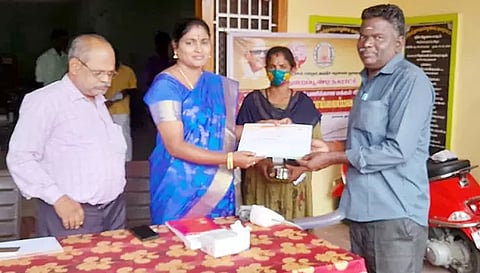 சிறந்த குப்பை மேலாண்மை செய்தவர்களுக்கு பாராட்டு சான்று.