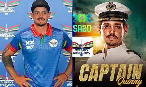 தென் ஆப்பிரிக்கா டி20 லீக்: டர்பன்ஸ் சூப்பர் ஜெயண்ட்ஸ் அணியின் கேப்டனாக டி காக் நியமனம்