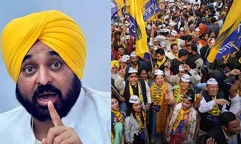 பகவந்த் மான், ஆம் ஆத்மி கட்சியினர்