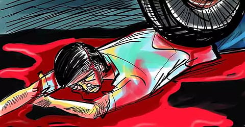 உளுந்தூர்பேட்டை அருகே மோட்டார் சைக்கிள் மோதி வாலிபர் பலி