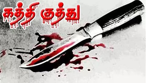 வாலிபருக்கு கத்திக்குத்து மனைவியுடன் நெருக்கமாக இருக்கும் படத்தை காட்டி மிரட்டினார்
