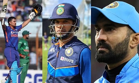 இஷான் கிஷனின் இரட்டை சதத்தால் தவானின் கிரிக்கெட் வாழ்க்கை சோகமான முடிவுக்கு வரலாம் - தினேஷ் கார்த்திக்