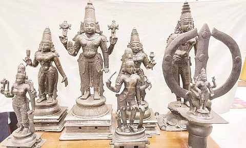 மீட்கப்பட்ட சிலைகள்...