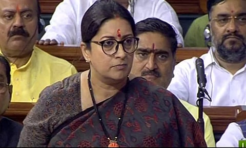 ஊட்டச்சத்து குறைபாட்டால் எந்த மாநிலத்திலும் உயிரிழப்பு இல்லை- மாநிலங்களவையில் ஸ்மிருதி இரானி பதில்