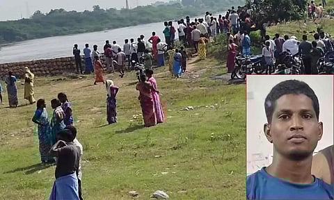 செல்பி மோகத்தால் விபரீதம்... கொசஸ்தலை ஆற்றில் தவறி விழுந்த வாலிபர்.. ட்ரோன் கேமரா உதவியுடன் தேடும் பணி