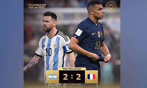 பிரான்ஸ் தூதரகத்தில் உலக கோப்பை கால்பந்து இறுதிப் போட்டியை பார்த்து மகிழ்ந்த மத்திய மந்திரி