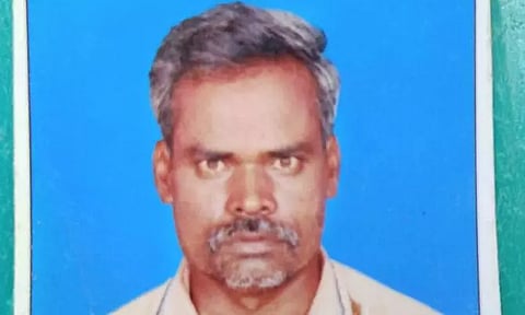 பலியான விவசாயி வரதராஜன்.